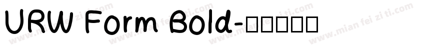 URW Form Bold字体转换